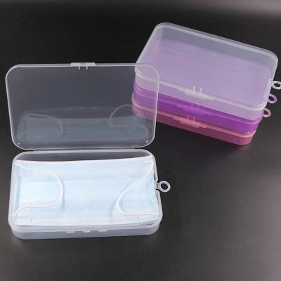 China 28.5MM Viable Medical Colorful Plastic Mask Packaging Box Face Mask Case for sale