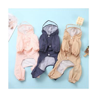 China New Style Sustainable Fashion Summer Clothes High Quality Raincoat For Small Dogs for sale