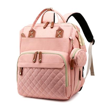 China With USB Luxury Waterproof Diaper Backpack Custom Multifunctional Baby Diaper Bag for sale