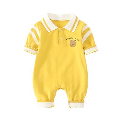 China Cozy baby clothes natural cotton fabric new simple cute romper baby knit comfortable rompers breathe freely for sale