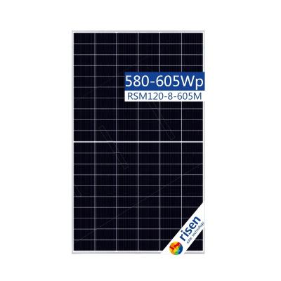 China Mono 600w 605w PV Module Lift Half Cut Solar Panels 182mmx182mm for sale