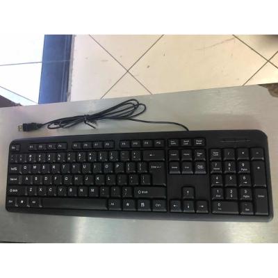 China ABS plastic China supply OEM waterproof ergonomic keyboard wired usb 104 keys computer keyboard for sale