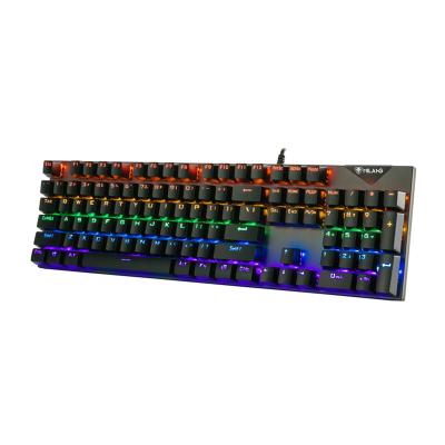 China Factory Wholesale RGB Plastic Luminous Mechanical Keyboard Gaming ABS OEM Players and Office Professional Users for sale