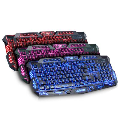 China Professional Numeric Keypad 3 Color LED Backlight Gaming Gaming Keyboard USB Wired Type For Gamer for sale