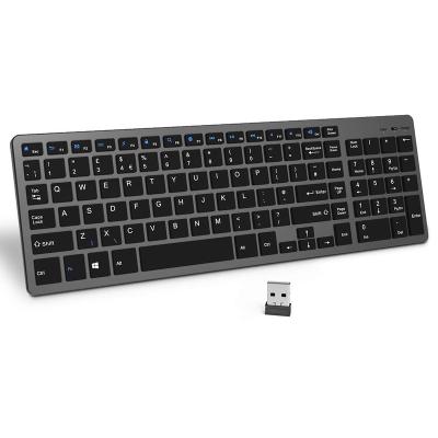 China Keyboard 2.4G Mini Wireless Keyboard Rechargeable Wireless Best-selling Portable Multimedia Keys for PC Laptop Desktop for sale