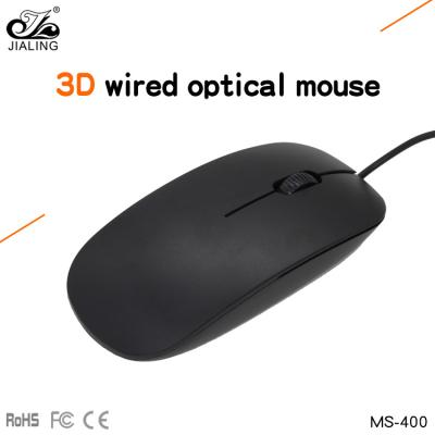 China 3D New Type Drivers USB 3d Optical Mouse Plastic External Cable Mouse For Computer for sale