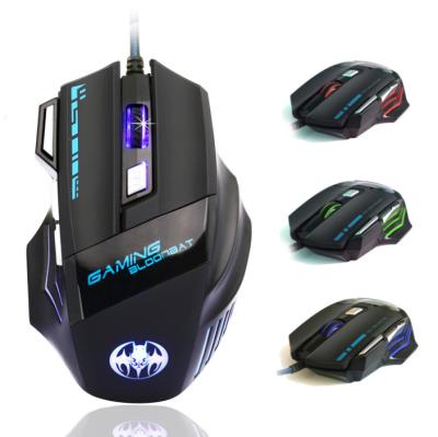 China Game In Stock 7 Button Optical USB LED Wired Gaming Computer Mouse For PC Gamer for sale