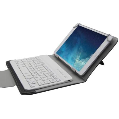 China New Design OEM Wireless ABS Mini Wireless PU Keyboard Case Cover With Loop For Tablet for sale