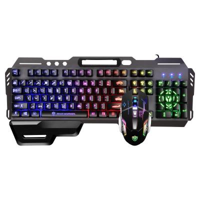 China Excellent Numpad 2021 LED Backlight Ergonomic USB Cable Gaming Mechanical Keyboard and Mouse Combo for Computer Game for sale