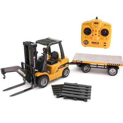 China Xinfei 1576 Toy Engineering Construction Vehicle 8CH 2.4GHz RC Hobby Remote Control Forklift With Flat Car for sale