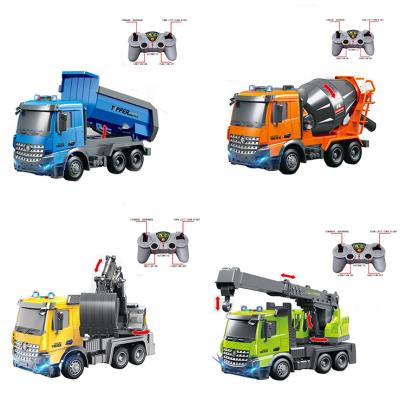 China RC 1/14 Scale 40MHz 7 Channel Cartoon RC Truck & Trailer Hobby Four Style Choice With Light For Kids for sale