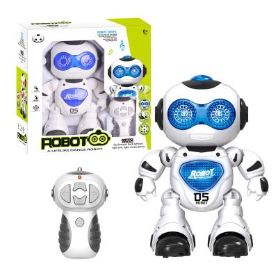 China Kids Gift Battery Operated Infrared Toy Dance rc toy walking robot with music for sale