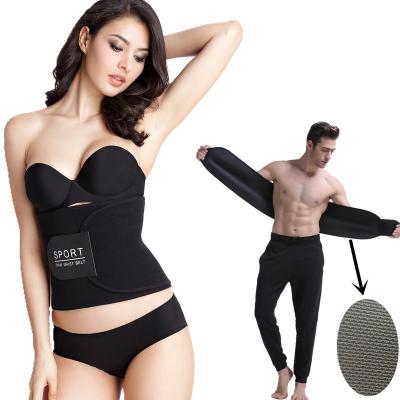 China Women Men Fitness Breathable Neoprene Waist Trainer Sauna Training Band Sweat Slimming Belts for sale