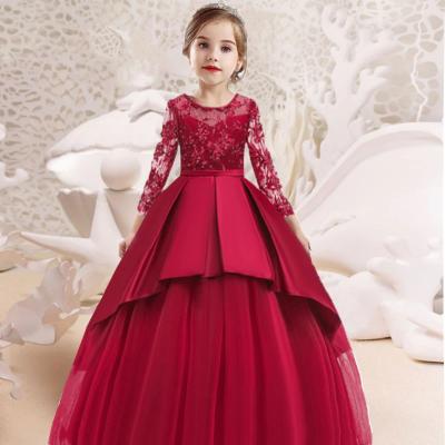 China Viable Elegant Bridesmaids Wedding Party Dresses For Girls Party Dress Kids Princess Pageant Gown Kids Formal Wear for sale