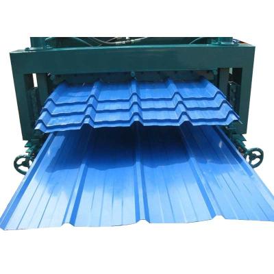 China Hacer azulejos de metal de la Chine maquina formadora de rollos Para de roof tile panel covering sheeting machine for sale