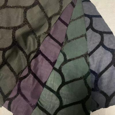 China Metallic knitted lurex uragiri fabric  for hot popular  sale polyester knit lurex jacquard uragiri fabric  fashion textile fabric for sale