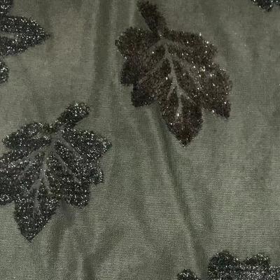 China Metallic LX2022A74B poly lurex oragiri knitted fabric with metallic yarn for women's wear for sale