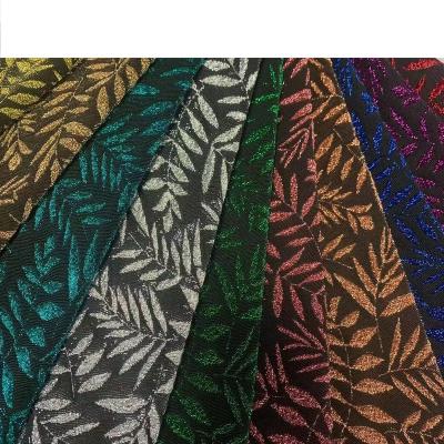 China Metallic Polyester Spandex Lurex Knitted With Metallic Yarn Lurex for Women's scarf and garments  LX2022A49 for sale