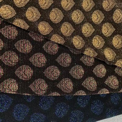 China Stretch for middle east for women's   hot sale poly/nylon knit metallic jacquard fabric with spandex fashion textile fabric for sale