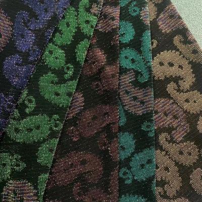 China Stretch fashion knit fabric   hot sale poly/nylon knit metallic jacquard fabric with spandex fashion textile fabric more colors for sale