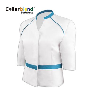 China High quality custom made fancy women spa beauty salon casual uniform China uniform for sale