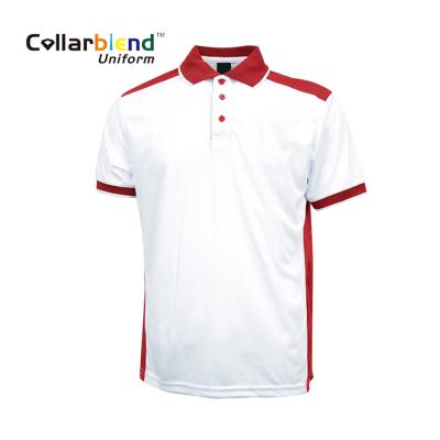 China China Manufacturer Brand Custom QUICK DRY Red White Comfortable Polo Shirt Short Sleeve for sale