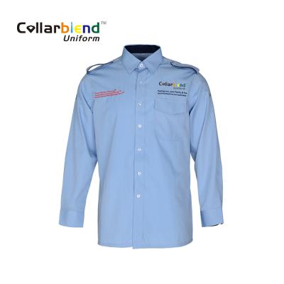 China New Design European Market Workwear Business Office Wear Uniform Shirt For Men for sale