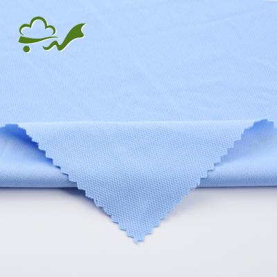 China Anti-Static Dry Fit Polyester Wicking Mesh Knit Interlock Bird Eye Fabric For T Shirt for sale