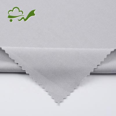 China Dry Fit New Arrive 75D 72F Cheap Comfortable Dry Fit Coupling Bird Eye Gray Mesh Fabric For Garment for sale