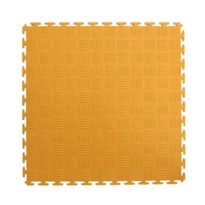 China Garage Hot Sale Self Adhesive Interlocking PVC Floor Tile Bangladesh Price for sale