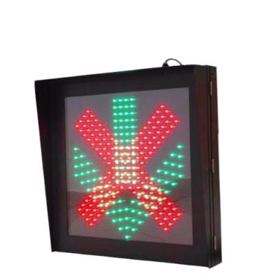 China Road Safety Led Warning Lights Reversible Lane and Toll Plaza Signs red cross green arrow led Semaphore traffic signal light for sale