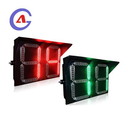 China Road Safety Led Warning Lights self taught bi-color outdoor 2 digit led traffic light countdown timer for sale