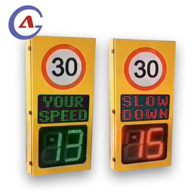 China Safety Caution Sign Solar traffic control equipment digital speed indicator radar LED speed sign for sale