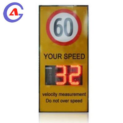 China Safety Caution Sign Outdoor road safety Solar Rader Speed Sign speed Limit Display Board Led traffic Warning Signs for sale