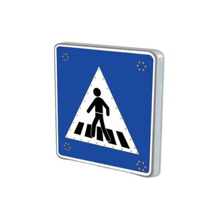 China Roadway Safety Signs Road Safety Signal Board Flashing Solar Powered  Led pedestrian crossing Sign for sale