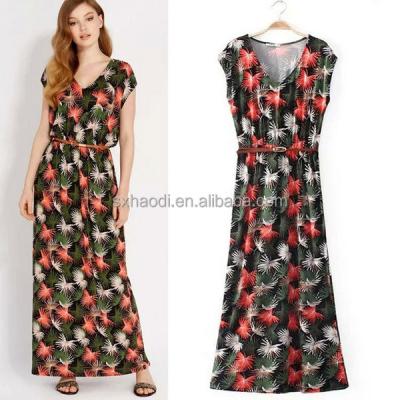 China New Design HD-D193 Summer Breathable Women's Maxi Dress/OEM Factory Women's Maxi Dresses Chiffon Design/Ladies Dress for sale