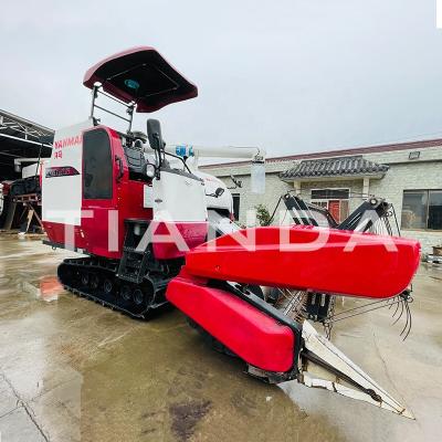 China Self-propelled rice combine harvester for rice/wheat/maize/bean for sale