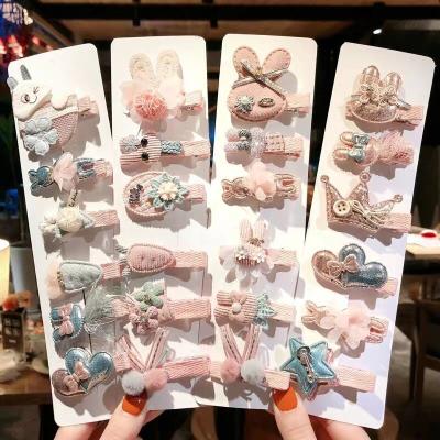 China HCArtware 6 Pieces Soft Hot Selling Cute Cartoon Hairpin Set Kids Animal Hair Pins Cute Clip Girls Hair Accessories for sale