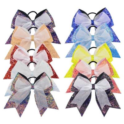 China Eco-friendly High Quality Cheerleader Headband Accessories Eco-friendly JOJO Siwa Color Ribbon Girls Hair Bows Accessories for sale