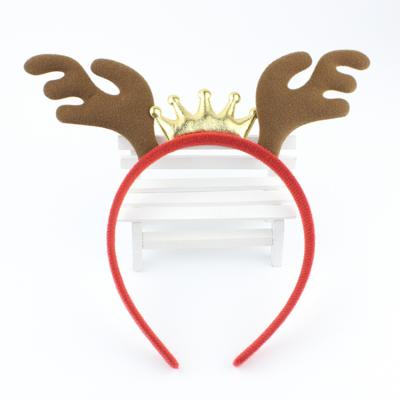 China Manufacturer Supplier 2021 Eco-friendly Christmas Deer Antlers Headband Women Girls Women Hair Accessories for sale