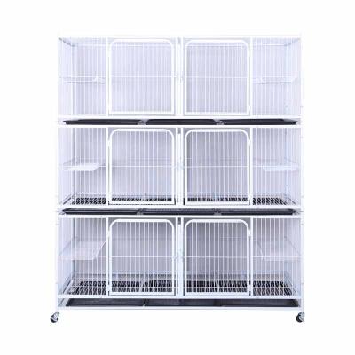 China Manufacturer Wholesale 1-3-storey metal cats and dogs sustainable pet cage for sale