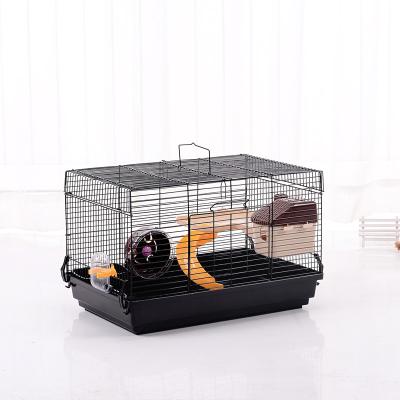 China Factory direct sales stainless steel Double-layer villa pet hamster viable breathable large cage for sale