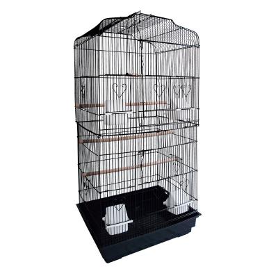 China Breathable Drop Shipping European Style Large Multi-Layer Stainless Steel Indoor Parrot Bird Cage for sale