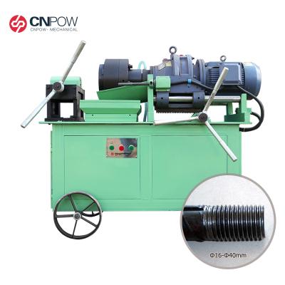 China Mechanical Rebar Splicing Machine CNPOW 16-40mm External Metal Threading Machine Saudi Arabia for sale