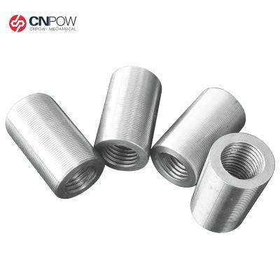 China Carbon steel GB45 factory direct rebar straight thread sleeve /Rebar joint coupler price for sale