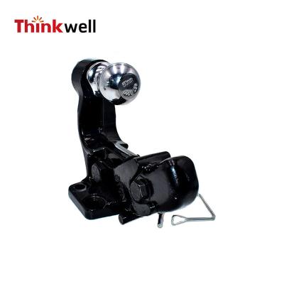 China Adjustable Trailer Connecting Hot Forging Chrome Plated Stainless Steel Tow Bar Hitch Ball Mount for sale