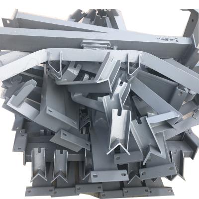 China Industry Excavator Stainless Steel Conveyor Small Roller Conveyor Belt Carrier Idler With Bracket for sale