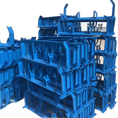 China Industry Return Conveyor Idler Pulley Industrial Idler Roller Frames Steel Carrier Idler for sale