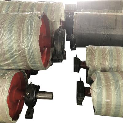 China Belt Conveyor Steel Ceramic Non-driving Main Bend Pick Up Snub Tail Rubber Lagging Drum Pulley for sale