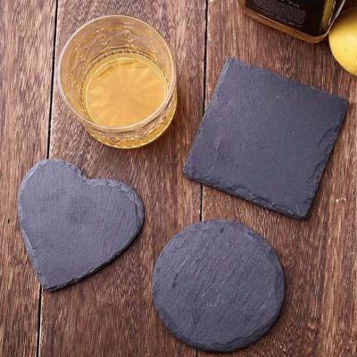 China Creative Stocked Retro Rock Instagram Cocktail Bar Coasters SLATE Japanese Whiskey Whiskey Isolated Coasters for sale